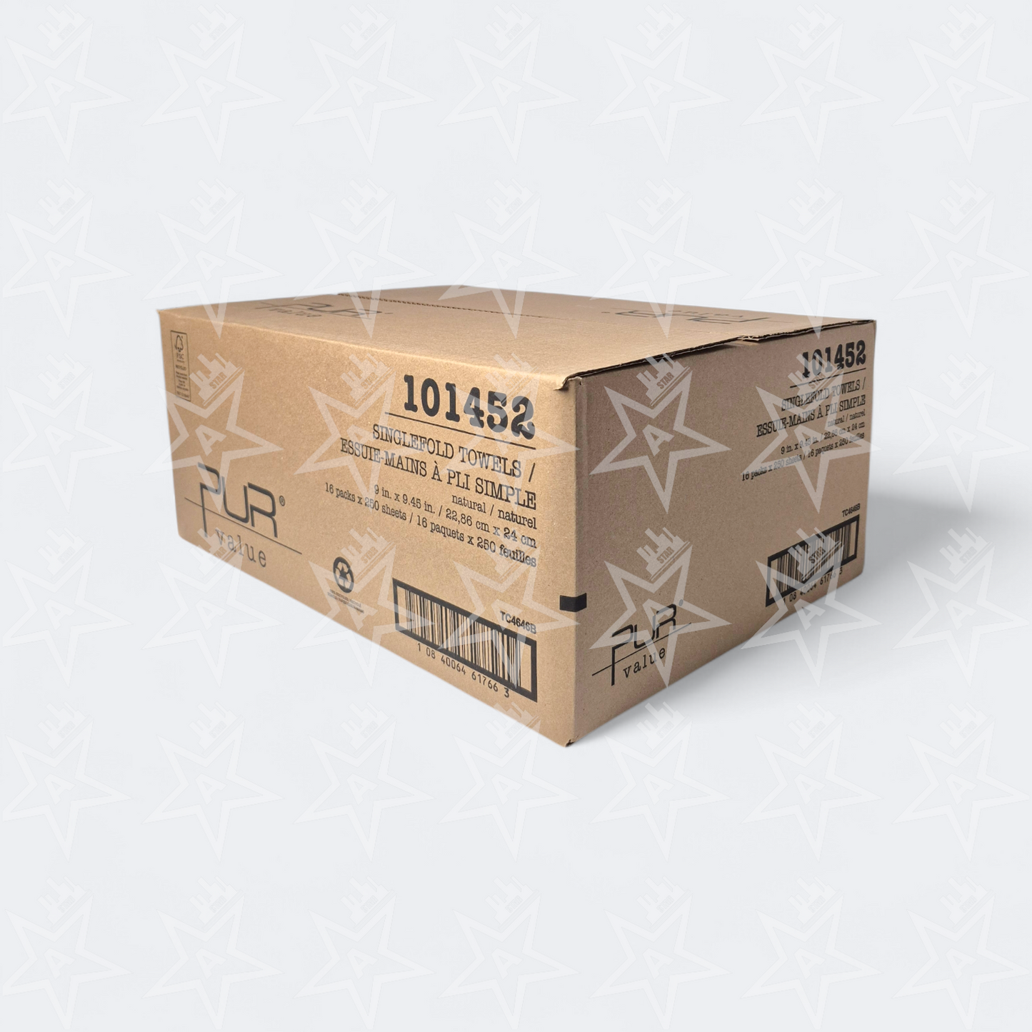 PUR Value Singlefold Kraft, 250 Sheet (16 Packs Per Case)