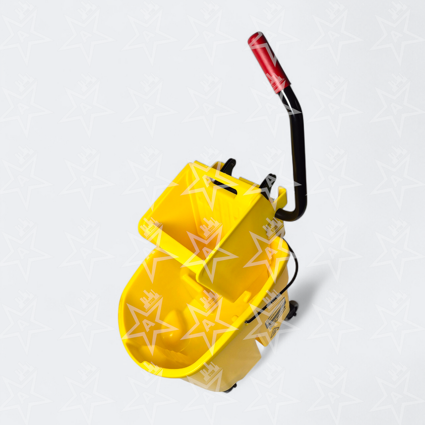 Rubbermaid WaveBrake Sidepress Mop Bucket & Wringer, Yellow 35 Quart