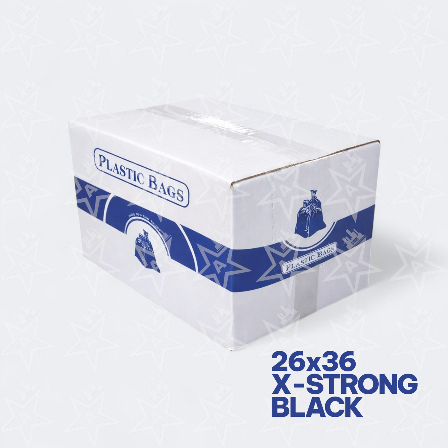 KOMFORT 26"x 36" X-Strong Black Garbage Bags (150 per case)