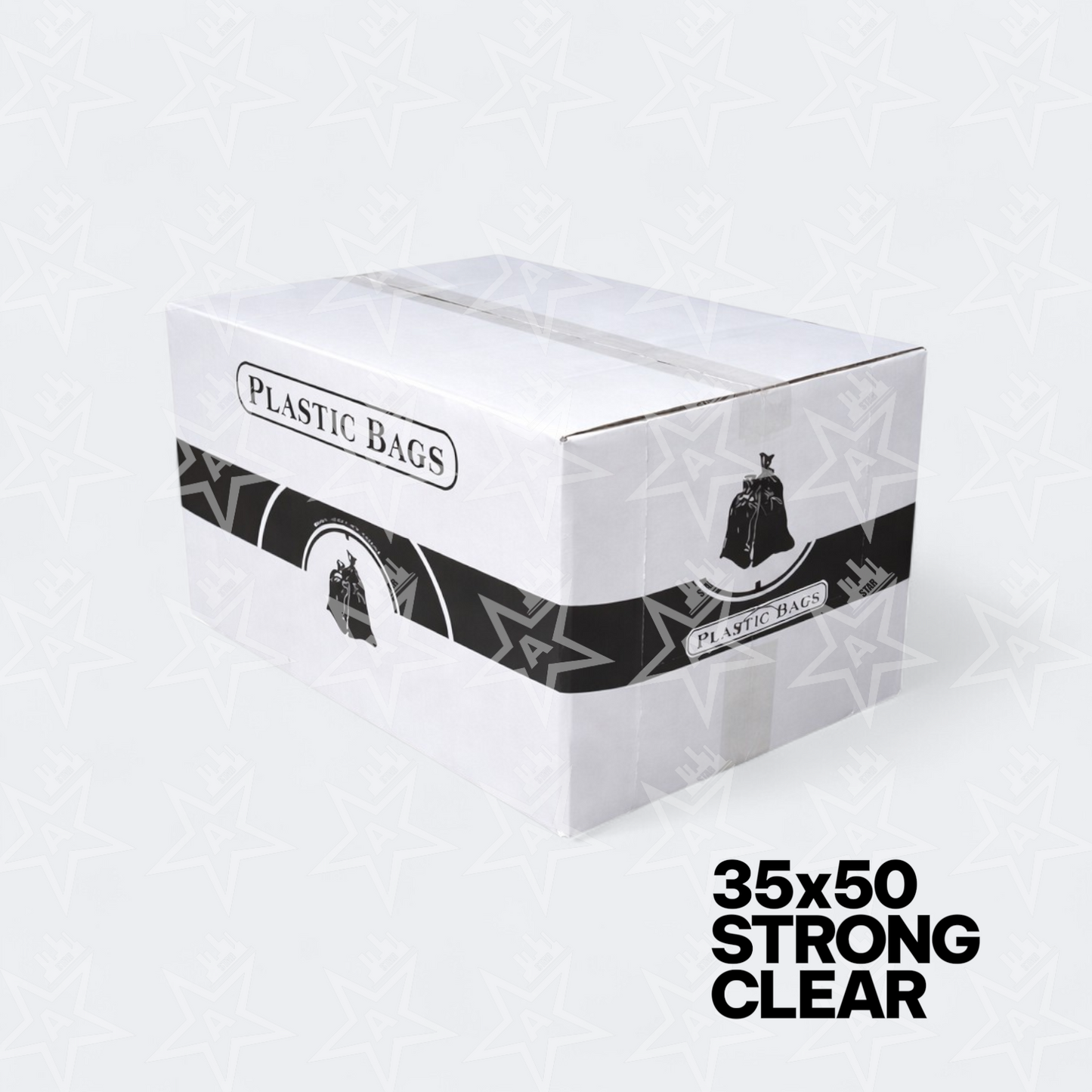 KOMFORT 35"x 50" Strong Clear Garbage Bags (125 per case)