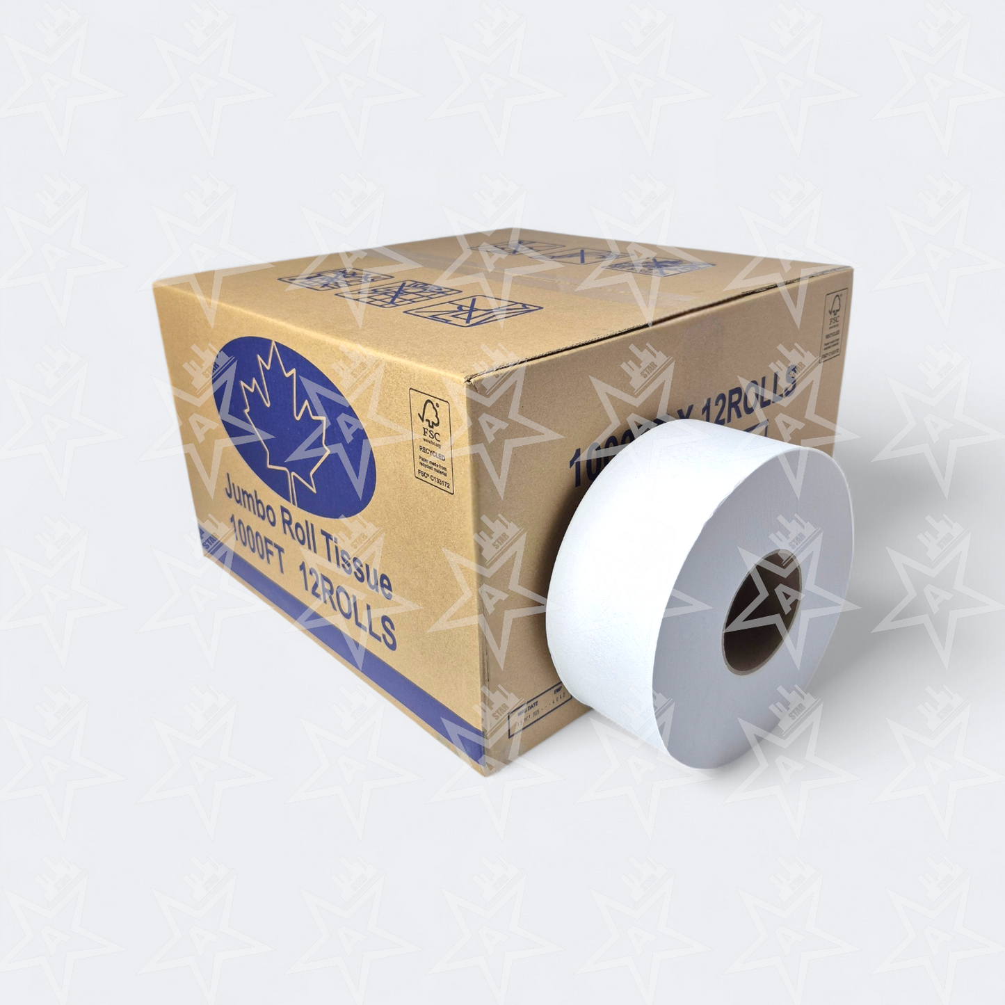 KOMFORT Jumbo Bathroom Tissue 1000' (12 Rolls Per Case)