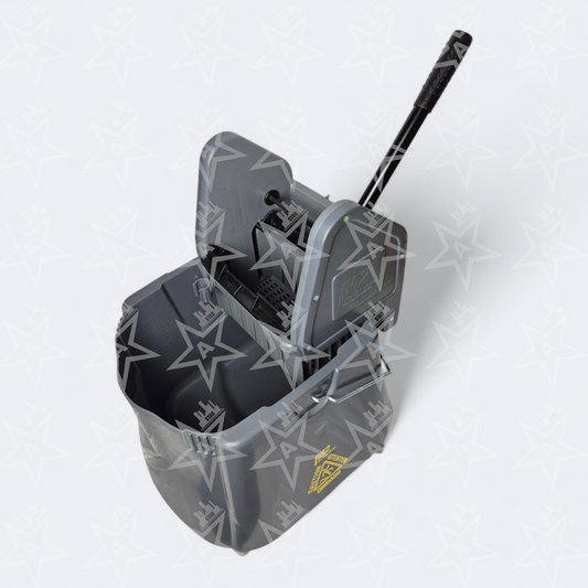 M2 Professional 40Qt Elephant Down Press Mop Bucket, Grey