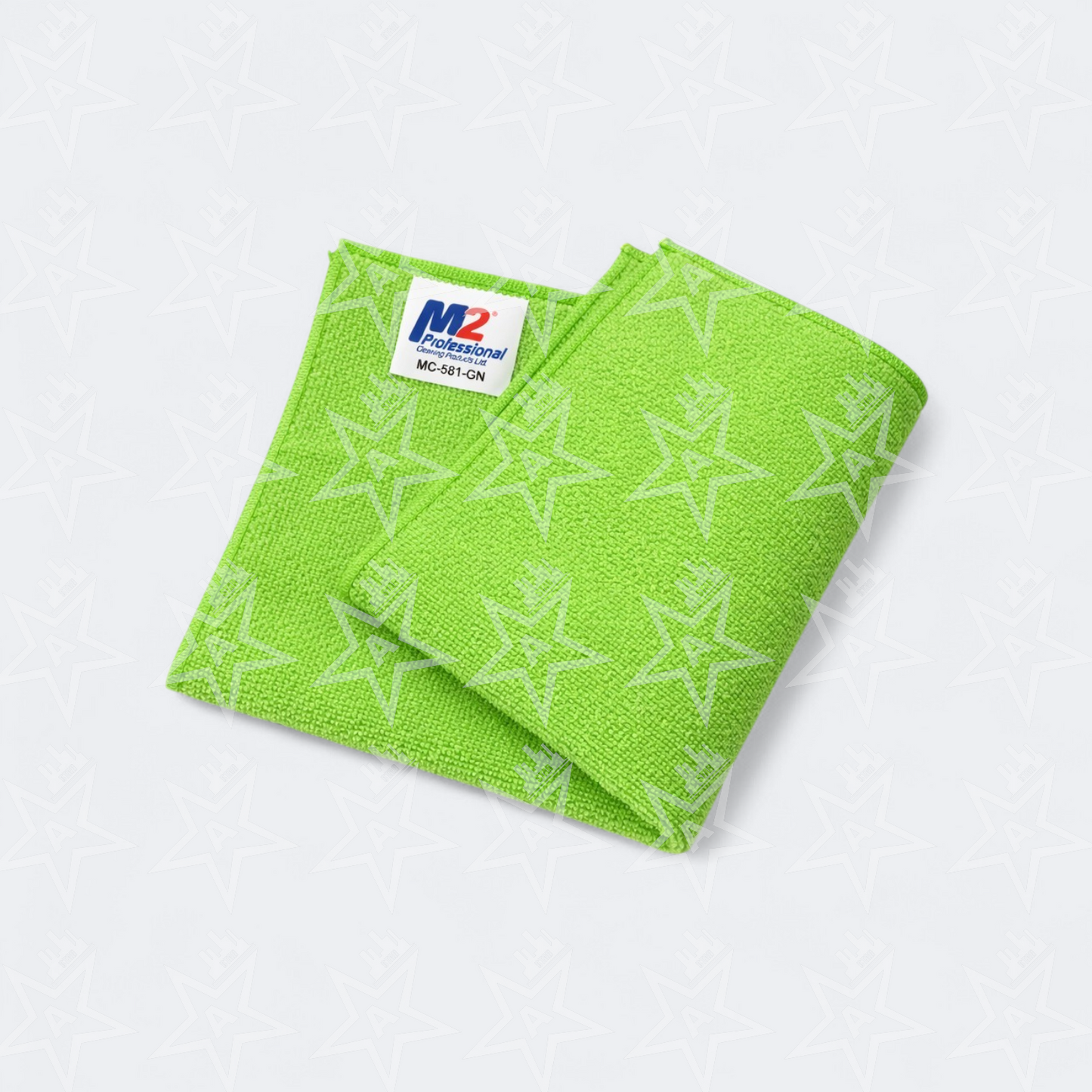 M2 Professional Sani-Pro Light Microfiber Cloths 16"x16" 240GSM, 12 Pack (Available In Multiple Colors)