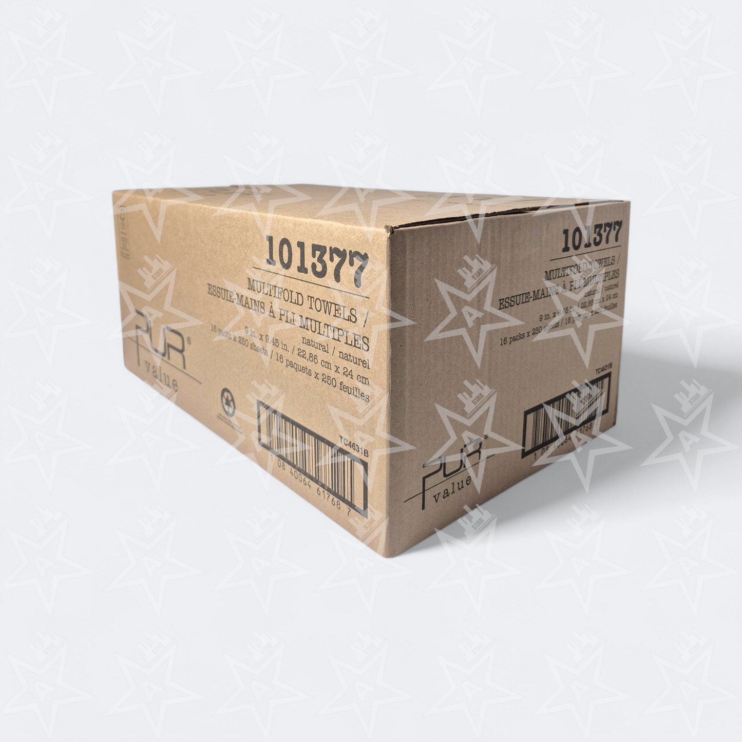 PUR Value Multifold Kraft, 250 Sheet (16 Packs Per Case)