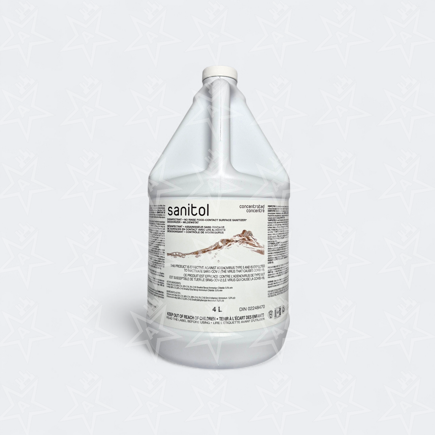 Sanitol No Rinse Food - Contact Surface Sanitizer - Mildewstat, 4L