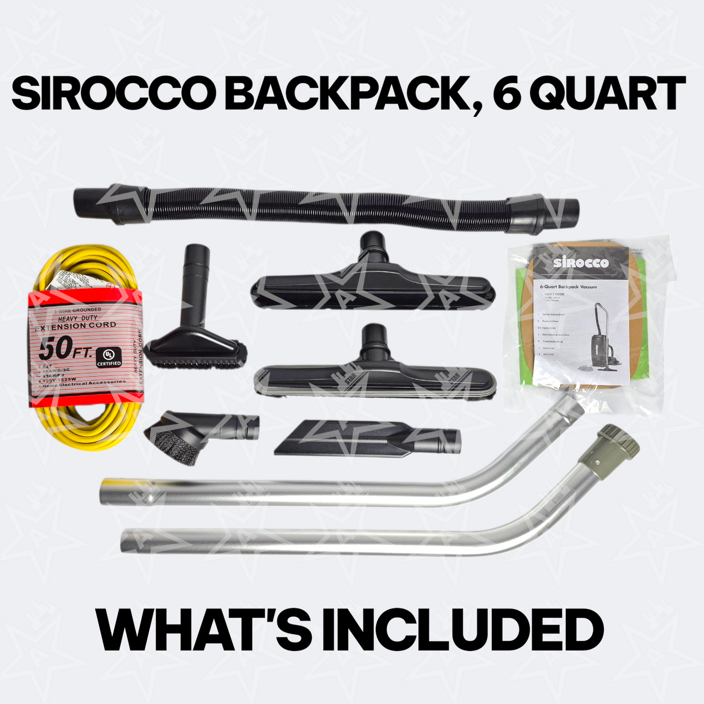 Sirocco Backpack Vacuum, 6 Quart