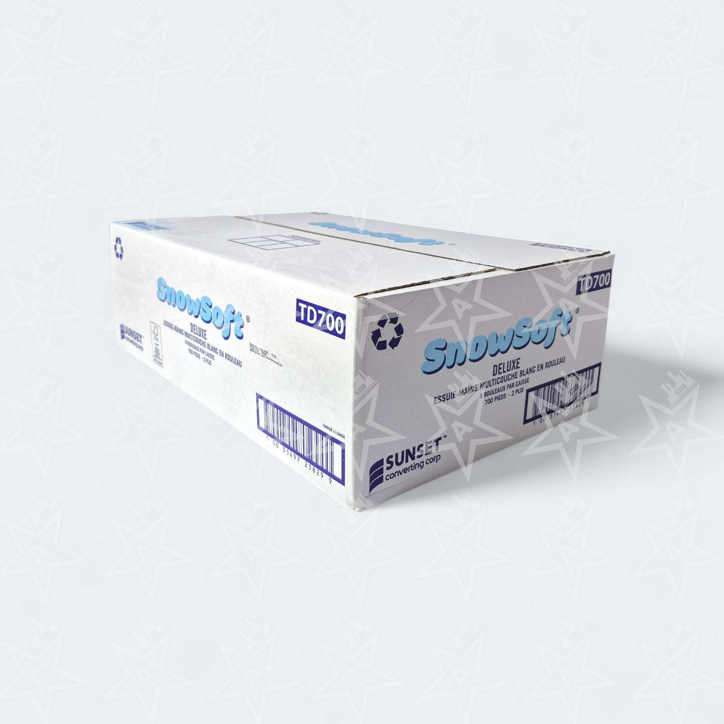 SnowSoft Premium TAD White Roll Towels 700' (6 Rolls Per Case)