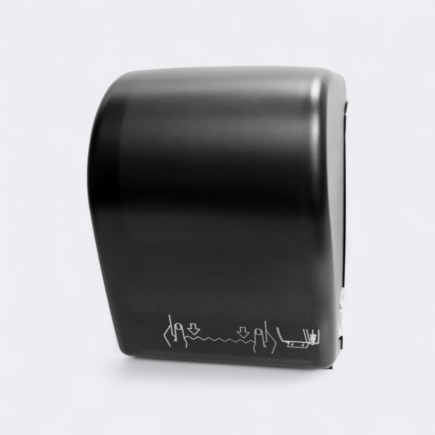 Palmer Fixture Mechanical Auto-Cut Roll Towel Dispenser, Black