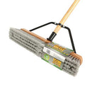 Globe The Beast Assembled Wood Block Contractor Push Broom, 18″ Soft Bristle