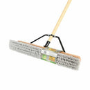 Globe The Beast Assembled Wood Block Contractor Push Broom, 24″ Soft Bristle
