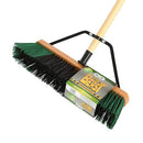 Globe The Beast Assembled Wood Block Contractor Push Broom, 18″ Rough Bristle