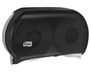 Tork Twin Jumbo Bath Tissue Roll Dispenser, 9 Inch (Smoke)