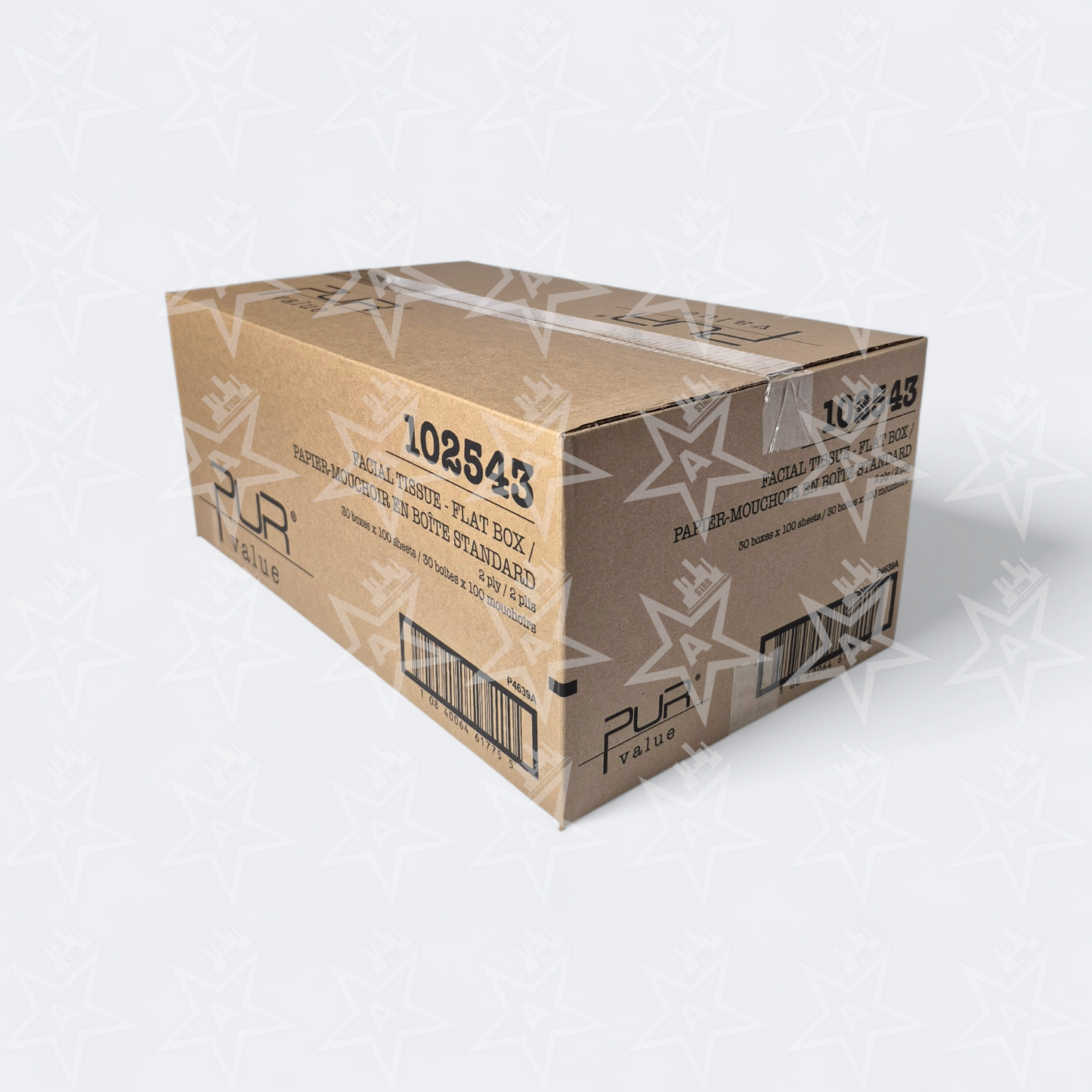 PUR Value Facial Tissue 2 Ply, 100 Sheet (30 Packs Per Case)