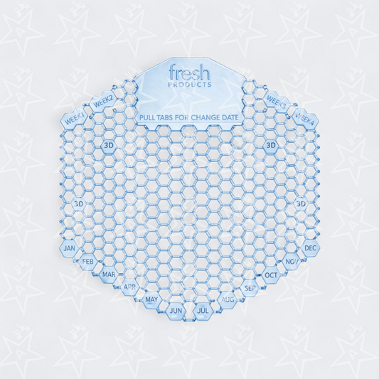 Fresh Products Wave3D Urinal Screens, Cotton Blossom (10 Per Pack)