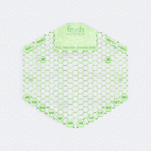 Fresh Products Wave3D Urinal Screens, Cucumber Melon (10 Per Pack)