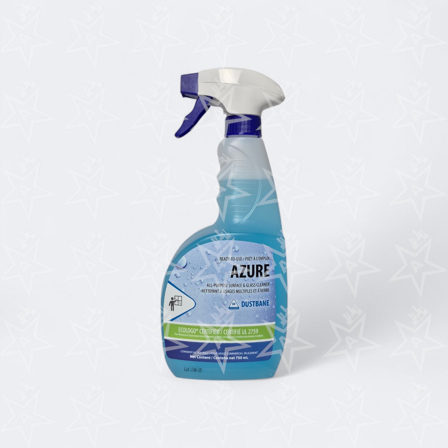 Dustbane Azure Ready-To-Use Ammonia-Free Glass Cleaner, 750mL