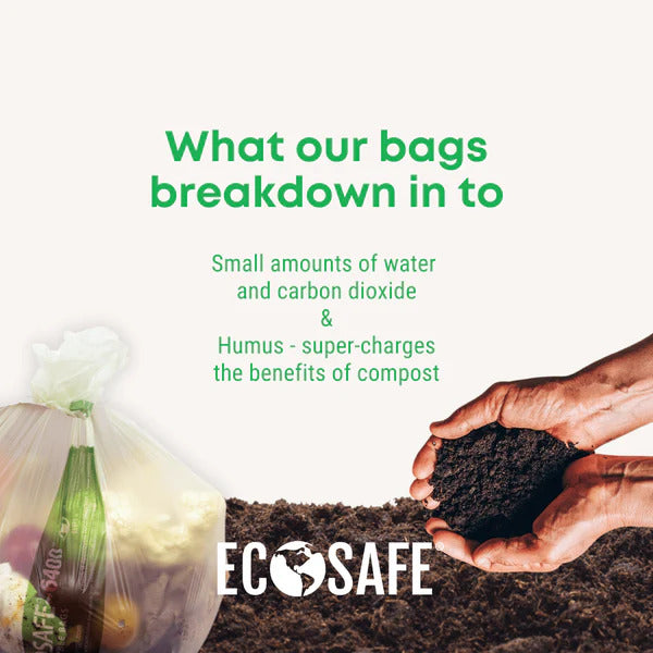 ECOSAFE 30×39 Compostable Bags (135 Per Case)