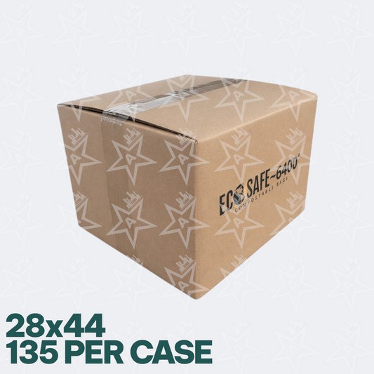 ECOSAFE 28×44 Compostable Bags (135 Per Case)