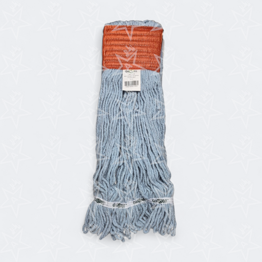 Globe Syn-Pro Synthetic 5 Inch Wide Band Wet Blue Looped End Mop, 24oz