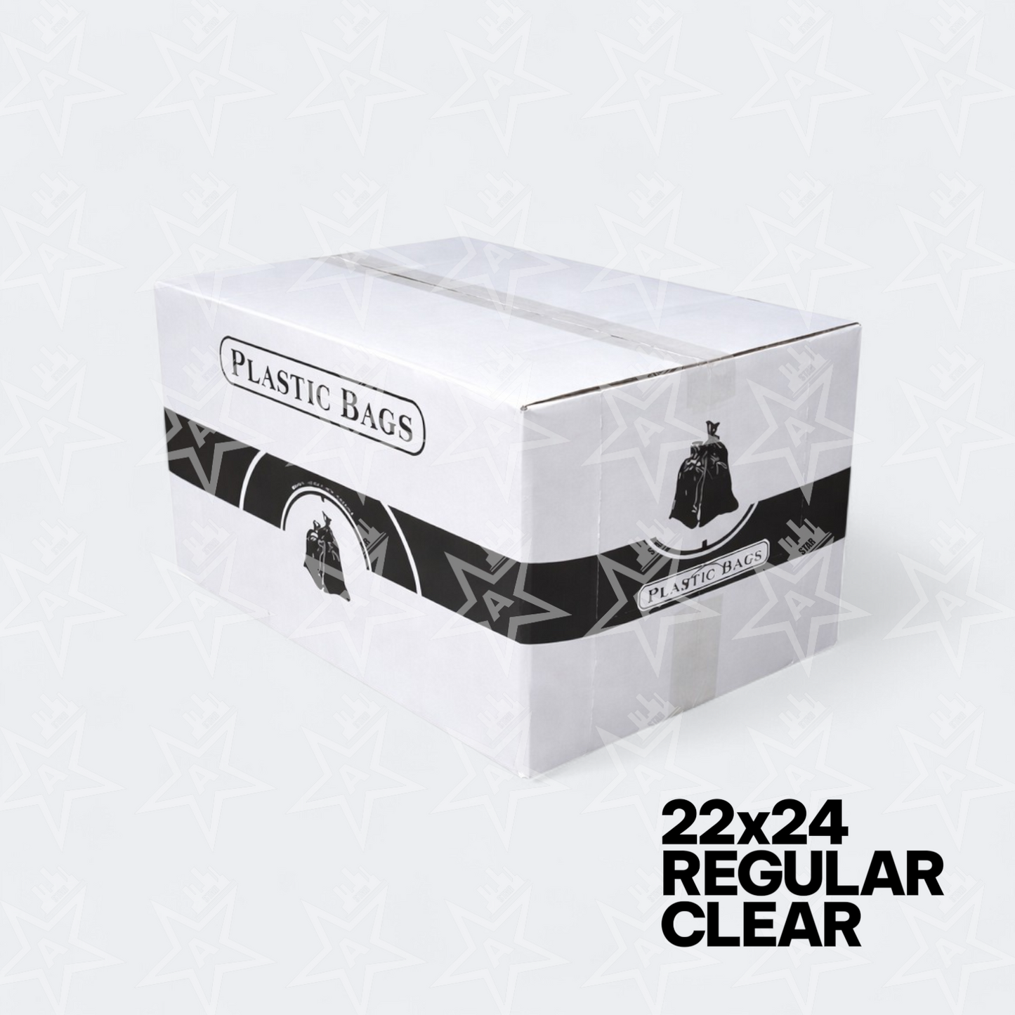 KOMFORT 22"x 24" Regular Clear Garbage Bags (500 per case)