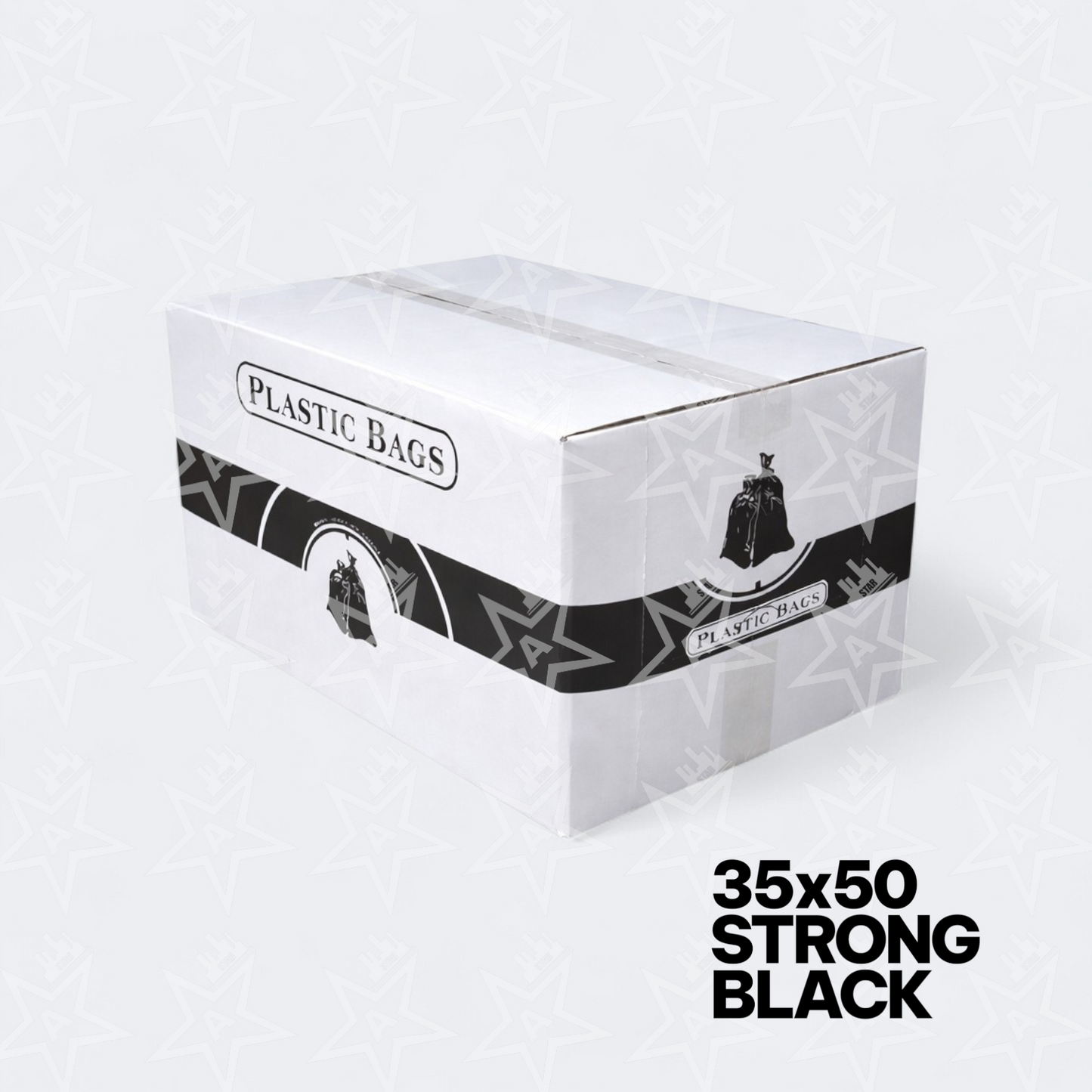 KOMFORT 35"x 50" Strong Black Garbage Bags (125 per case)