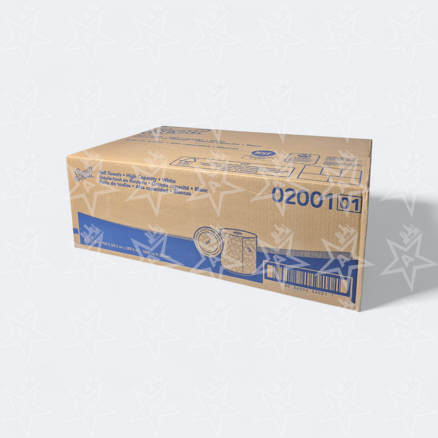 Kimberly Clark Scott Essential Proprietary System White Hard Roll Towels 02001 (800' / 6 Rolls Per Case)