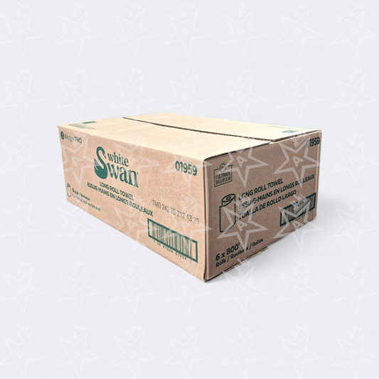 Kruger White Swan Long Roll Towel 800' (6 Rolls Per Case)