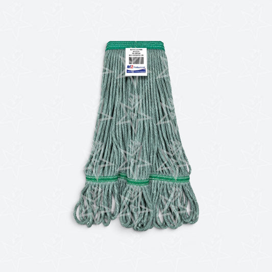 M2 Professional Super Looper Narrow Band Loop-End Wet Mop Green, 20oz