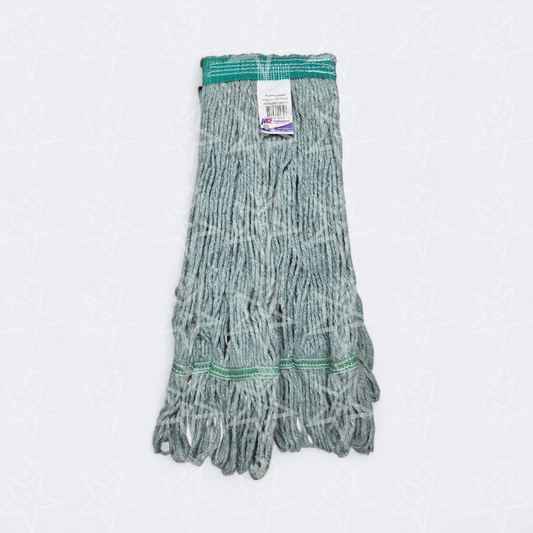 M2 Professional Super Looper Narrow Band Loop-End Wet Mop Green, 20oz