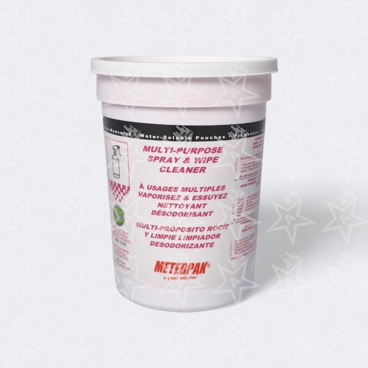 METERPAK Multi-Purpose Spray & Wipe Cleaner (25 Packs Per Tub)