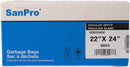 SANPRO 22"x 24" Regular White Garbage Bags (500 per case)