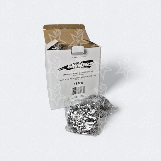 Swipes Stainless Steel Scouring Pad 50g, 12 Pack