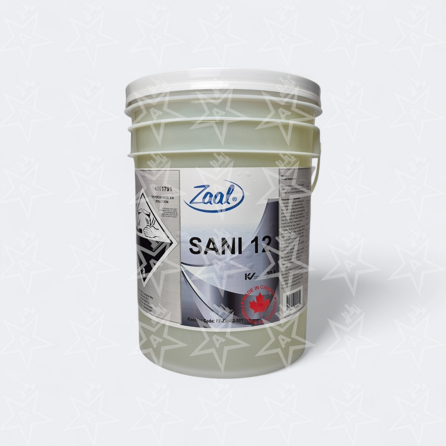 Zaal Sani 12 Warewash Sanitizer, 20L