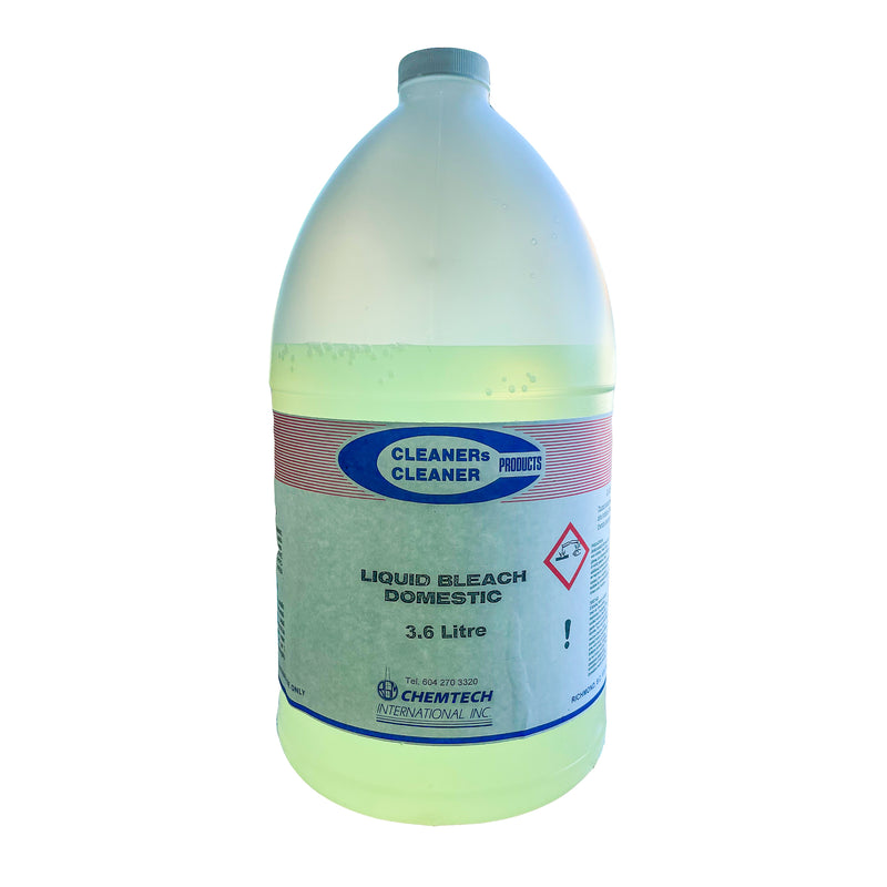 CLEANERs Products 6% Liquid Domestic Bleach, 3.6L