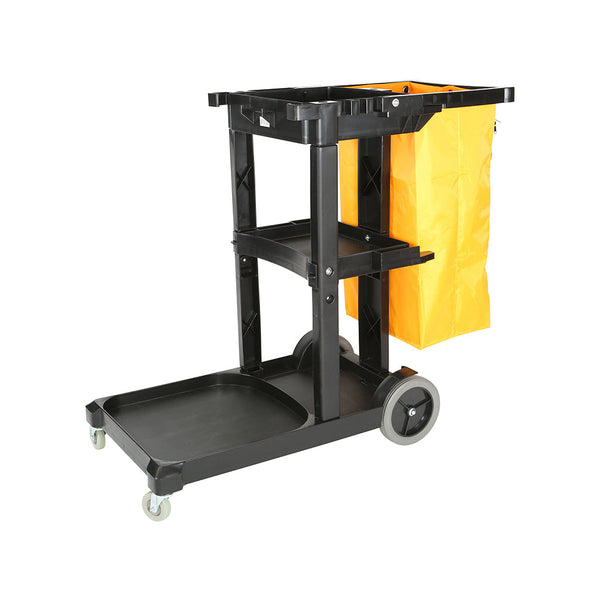 Globe Janitor’s Cart Standard, Black (Extra Zipper Bag)