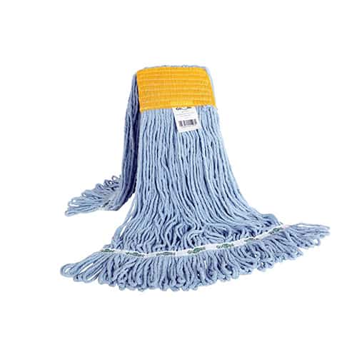 Globe Syn-Pro Synthetic 5 Inch Wide Band Wet Blue Looped End Mop 24 Oz