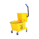 Globe Sidepress Bucket And Wringer, Yellow (26 Quart)