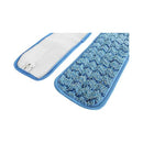 Globe Blue Microfiber Wet Pad, 24 Inch
