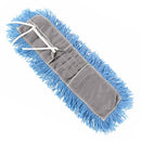 Globe Q-Stat Electrostatic Tie On Dust Mop Head 24 Inch, Blue