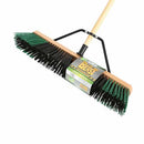 Globe The Beast Assembled Wood Block Contractor Push Broom, 24″ Rough Bristle