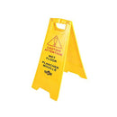 Globe Wet Floor Sign English-French, Yellow
