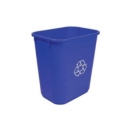 Globe 26L Soft Wastebaskets, Recycling Blue