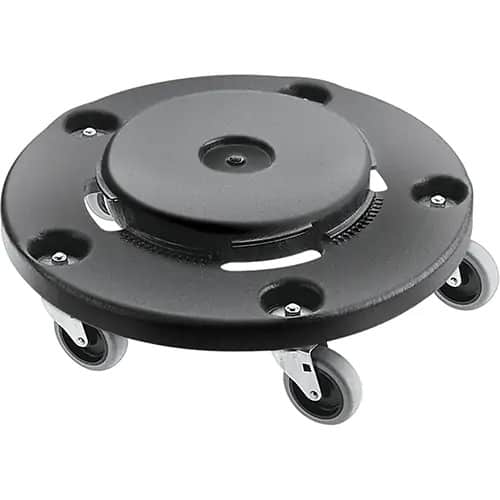 Rubbermaid Brute Polyethylene Dolly, Black (Fits Round Containers 20-55 US Gal)