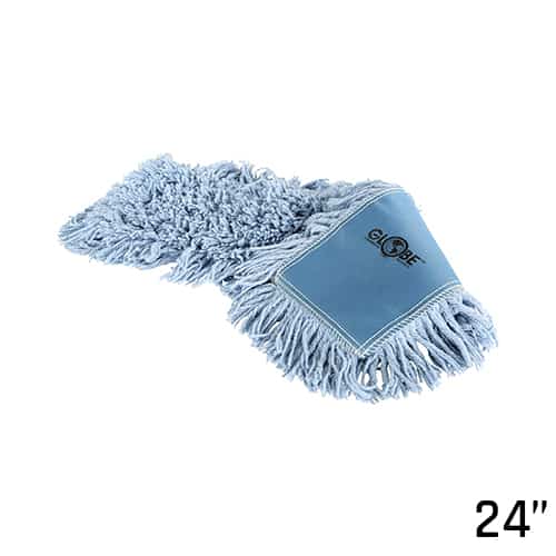 Globe Pro-Stat Dust mop head 24″ Blue Slip-on
