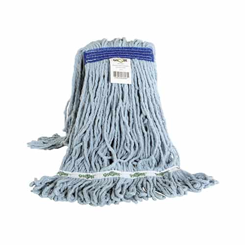Globe Syn-Pro Synthetic Looped End Wet Mop Narrow Band, Blue (Small/16oz)